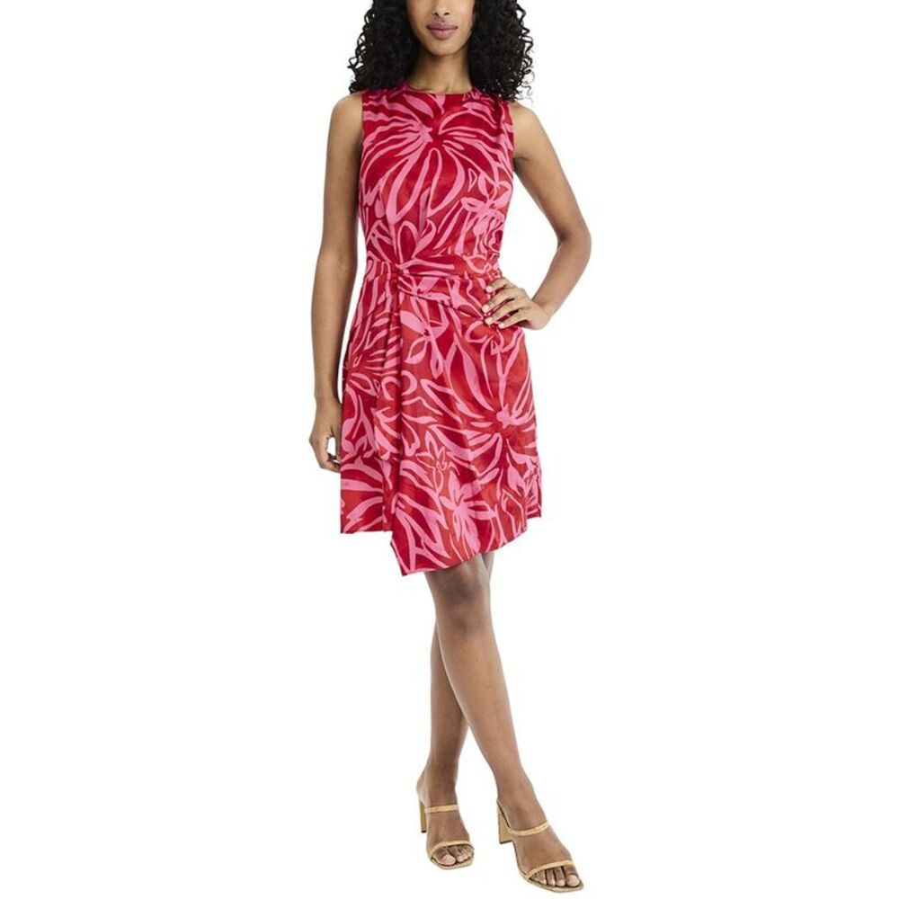 Donna Morgan Womens  Mini Dress, Red